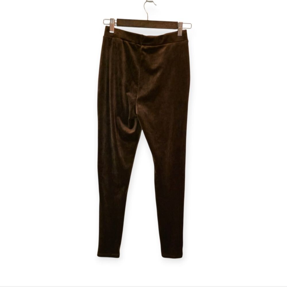 SHEIN SXY Brown Velvet Leggings Size Small NWOT - Picture 5 of 5